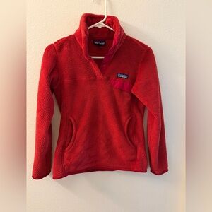Patagonia Women’s Re-Tool Red Fleece Pullover Jacket Size XS